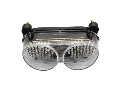 BIKE IT LED Rear Tail Light With Clear Lens And Integral Indicators - #K014