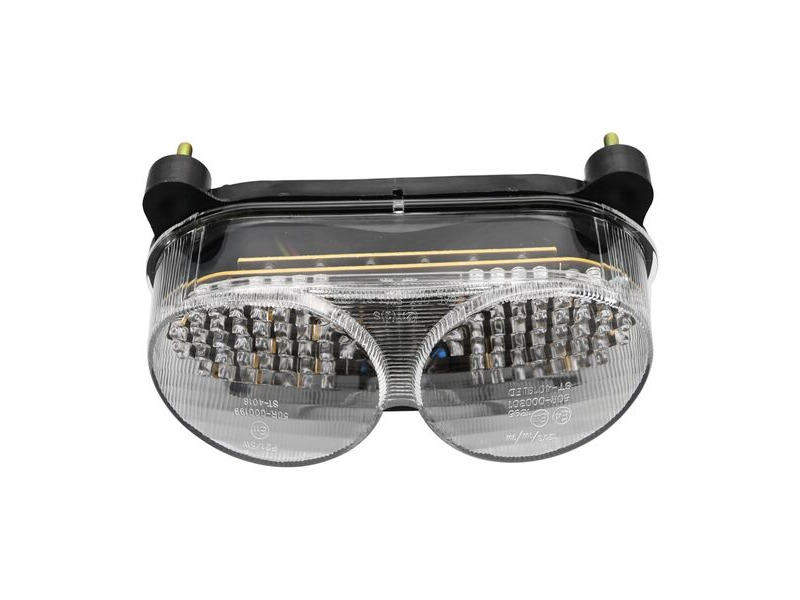 BIKE IT LED Rear Tail Light With Clear Lens And Integral Indicators - #K014 click to zoom image