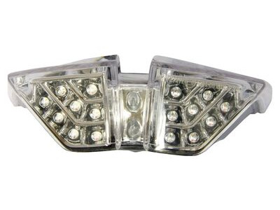 BIKE IT LED Rear Tail Light With Clear Lens And Integral Indicators - #M003