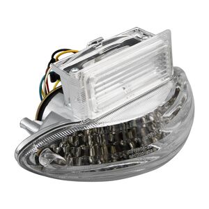 BIKE IT LED Rear Tail Light With Clear Lens And Integral Indicators - #S018 click to zoom image