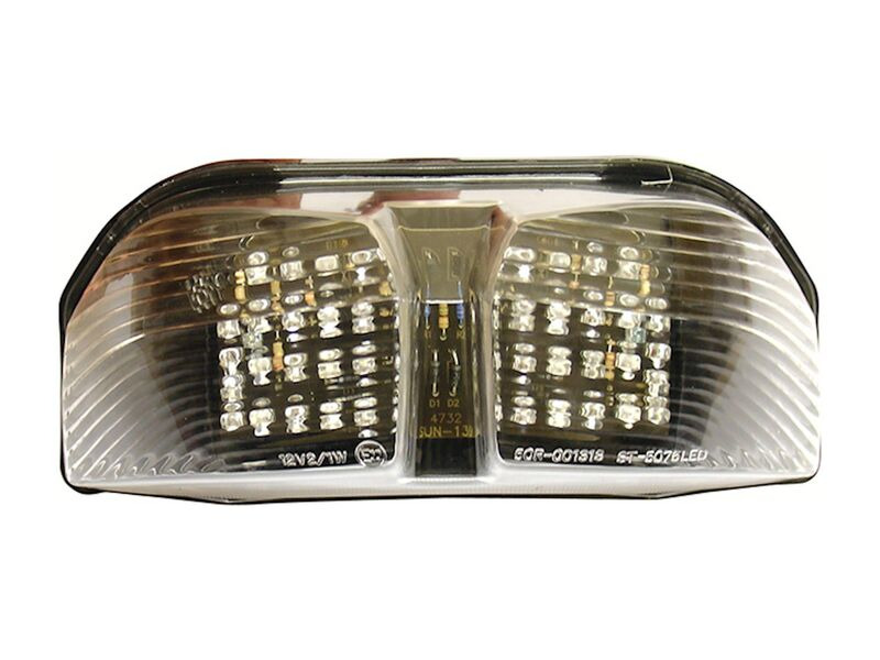 BIKE IT LED Rear Tail Light With Clear Lens And Integral Indicators - #Y036 click to zoom image