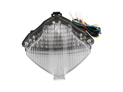 BIKE IT LED Rear Tail Light With Clear Lens And Integral Indicators - #Y071