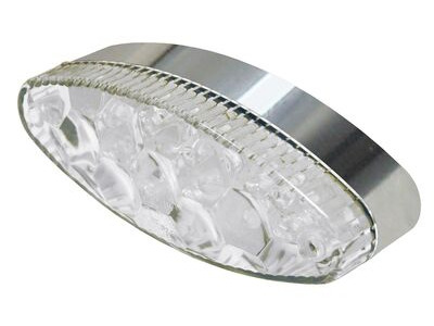 BIKE IT Tribe LED Rear Light With Chrome Base And Clear Lens