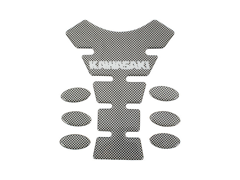 BIKE IT Carbon Effect Logo Spine Tank Pad - Kawasaki click to zoom image