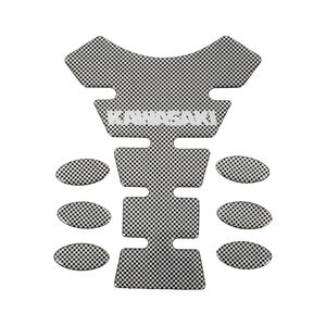 BIKE IT Carbon Effect Logo Spine Tank Pad - Kawasaki 