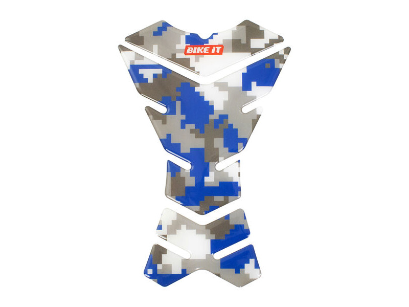 BIKE IT Blue Urban Camo Spine Tank Pad click to zoom image