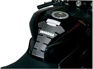 BIKE IT Carbon Effect Logo Spine Tank Pad - Yamaha 