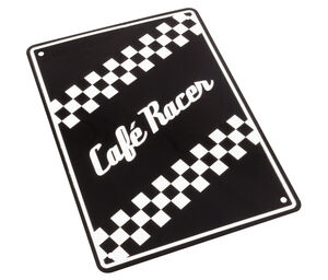 BIKE IT Aluminium Parking Sign - Café Racer 