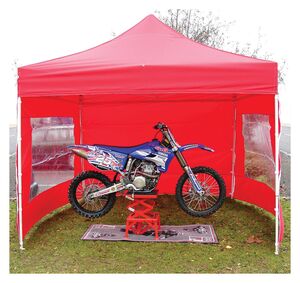 BIKE IT Quick-Up Awning 3m x 3m With 4 Side Walls Red 
