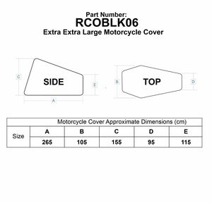 BIKE IT 'Nautica' Outdoor Motorcycle Rain Cover for Extra Extra Large Motorcycle models click to zoom image