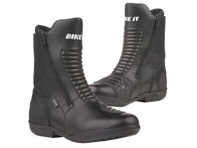 BIKE IT 'Preto' Black Mid Length Waterproof Motorcycle Boot