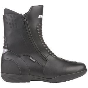 BIKE IT 'Preto' Black Mid Length Waterproof Motorcycle Boot click to zoom image