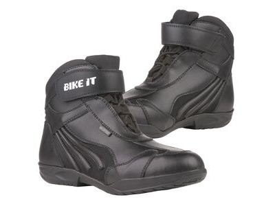 BIKE IT 'Perun' Low-Cut Black Waterproof Motorcycle Boot