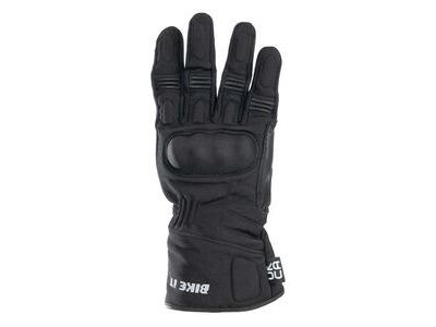 BIKE IT "Triple Black" All-Seasons Motorcycle Glove