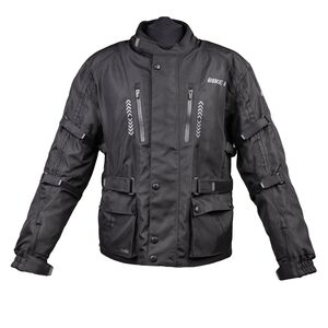 BIKE IT 'Triple Black' Waterproof Adventure Motorcycle Jacket 2022