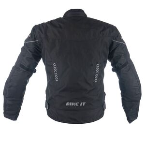 BIKE IT 'Insignia' Ladies Motorcycle Jacket (Black) click to zoom image
