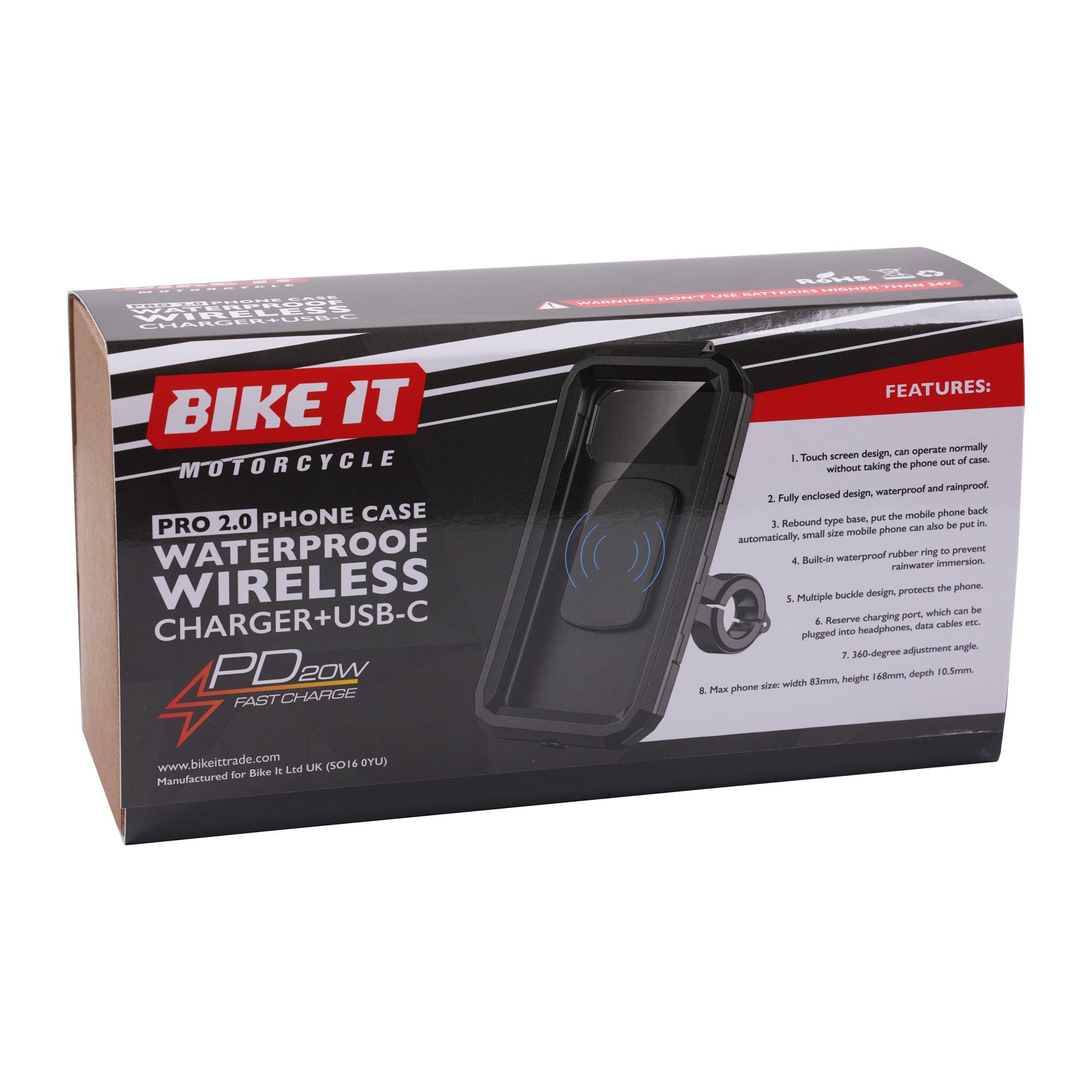 Waterproof mobile charger for bike discount