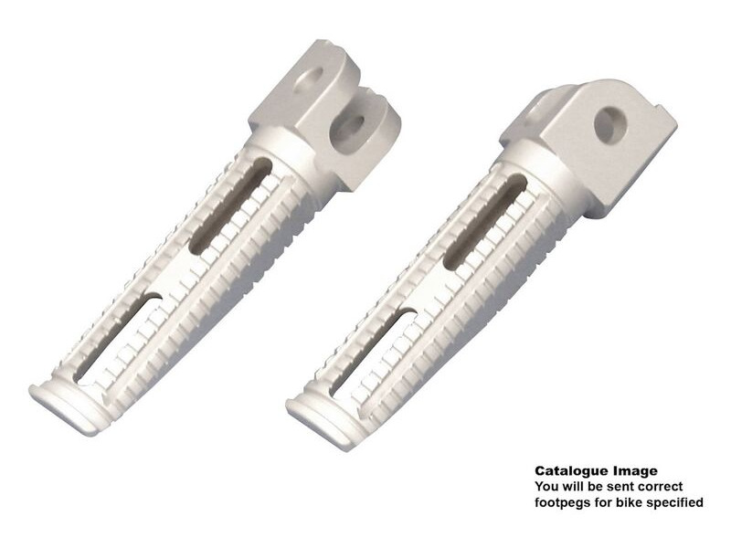 BIKETEK Billet Aluminium Race Pegs Kawasaki Pillion Alloy click to zoom image
