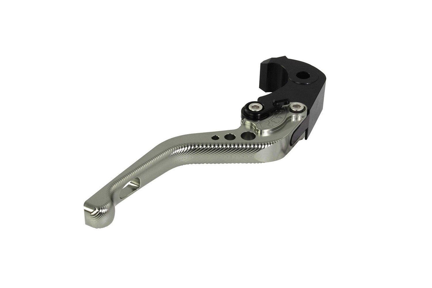 BIKETEK Adjustable CNC Brake Lever Short Titanium / Black Adjuster