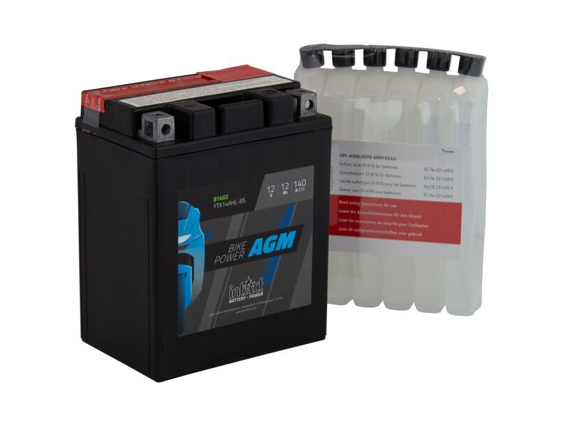 INTACT YTX14AHLBS Maintenance Free AGM BikePower Battery £85.49