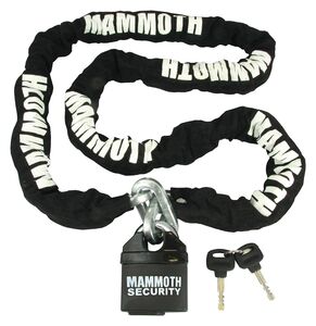 MAMMOTH SECURITY 10mm Square Lock & Chain 