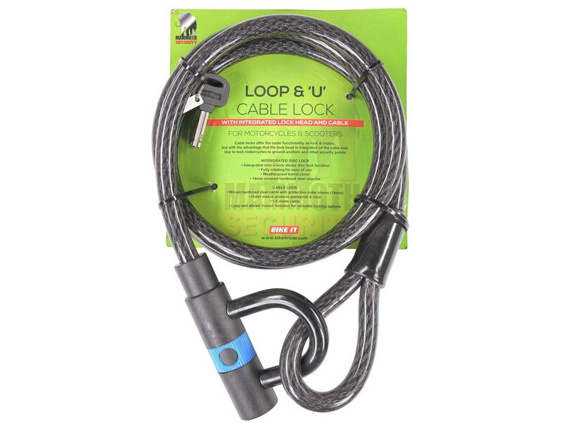 MAMMOTH SECURITY Loop & "U" Cable Lock click to zoom image