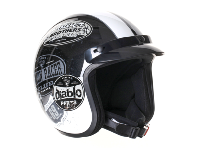 STEALTH HD320 Mono Adult Open Face Helmet - Black