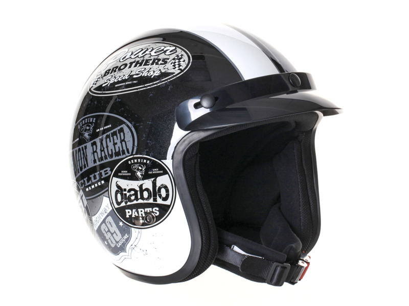 STEALTH HD320 Mono Adult Open Face Helmet - Black click to zoom image