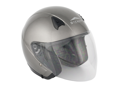 STEALTH NT200 Adult Open Face Helmet - Gunmetal