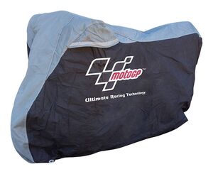 MotoGP Dust Cover - Black/Grey - Medium Fits Up To 600cc 