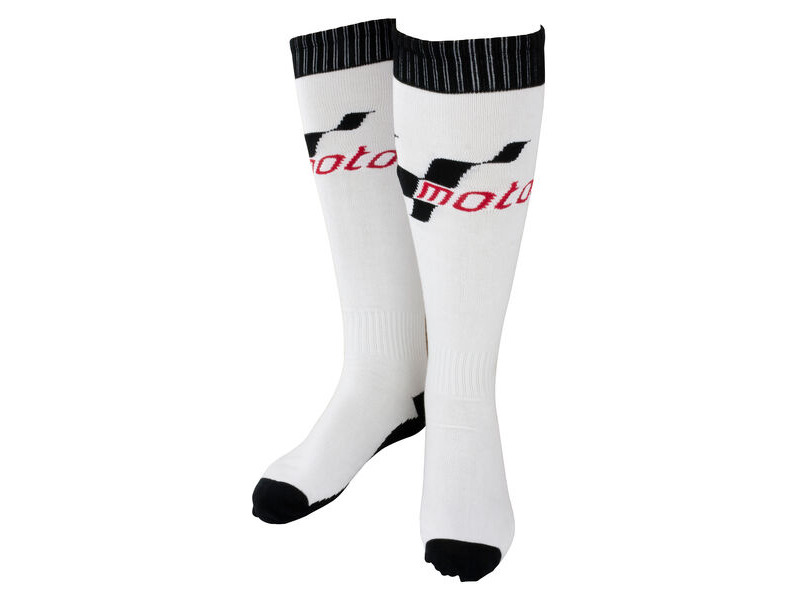 MotoGP White Summer Boot Socks click to zoom image