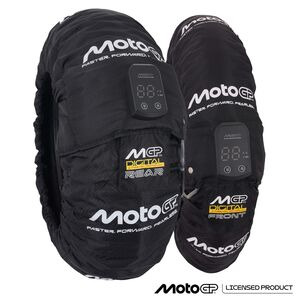MOTOGP Digital Tyre Warmers Set for Front 120/70-17- Rear 180-190/55-17 with UK 3 Pin Plug 2026