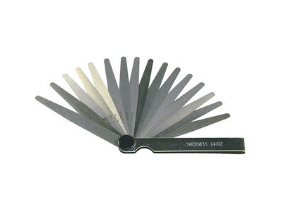 BIKESERVICE 16 Blade Feeler Gauge ( Metric / SAE )