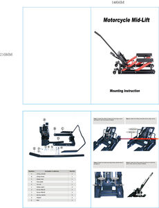 BIKEWORKSHOP JL-M02304 Motorcycle and ATV hydraulic lift 1500lbs capacity click to zoom image