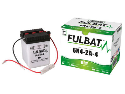 FULBAT Battery Dry - 6N4-2A-4, With Acid Pack