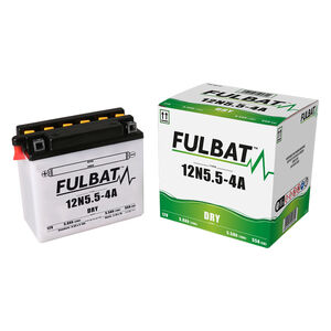FULBAT Battery Dry - 12N5.5-4A, With Acid Pack 