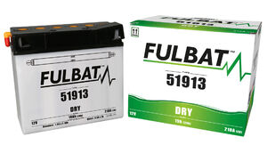 FULBAT Battery Dry - 51913, With Acid Pack 