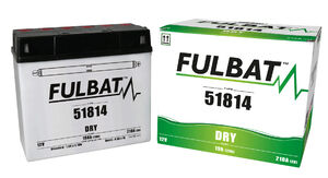 FULBAT Battery Dry - 51814, With Acid Pack 