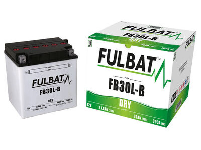 FULBAT Battery Dry - FB30L-B, With Acid Pack