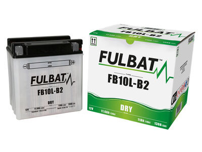 FULBAT Battery Dry - FB10L-B2, With Acid Pack