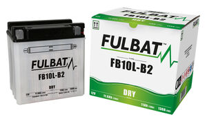 FULBAT Battery Dry - FB10L-B2, With Acid Pack 
