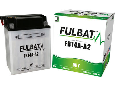 FULBAT Battery Dry - FB14A-A2, With Acid Pack