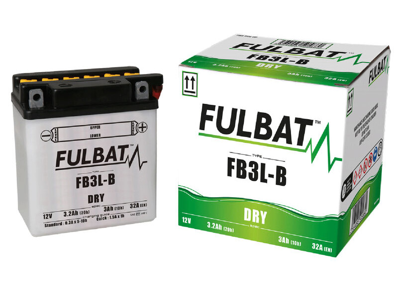FULBAT Battery Dry - FB3L-B, With Acid Pack click to zoom image