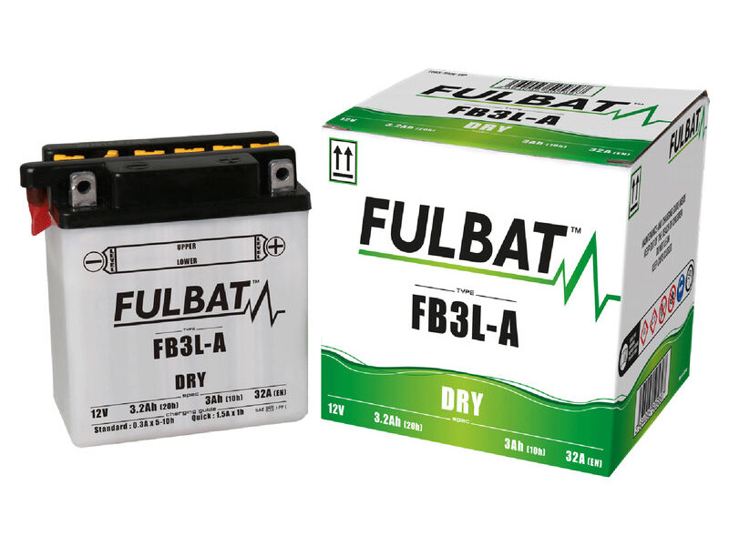 FULBAT Battery Dry - FB3L-A, With Acid Pack click to zoom image