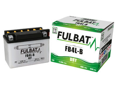 FULBAT Battery Dry - FB4L-B, With Acid Pack