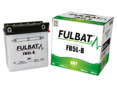 FULBAT Battery Dry - FB5L-B, With Acid Pack