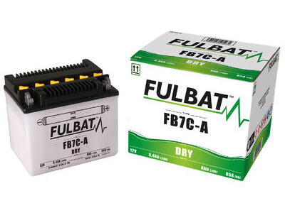 FULBAT Battery Dry - FB7C-A, With Acid Pack