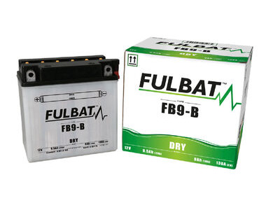 FULBAT Battery Dry - FB9-B, With Acid Pack