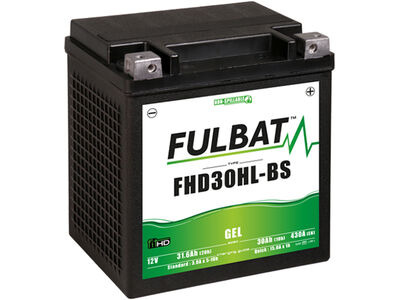 FULBAT FHD30HL-BS (H.D.) - GEL Replaces HVT2 Harley 66010-97