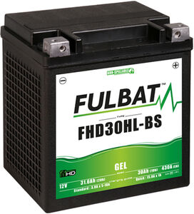 FULBAT FHD30HL-BS (H.D.) - GEL Replaces HVT2 Harley 66010-97 
